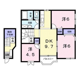 日前宮駅 徒歩10分 2階の物件間取画像